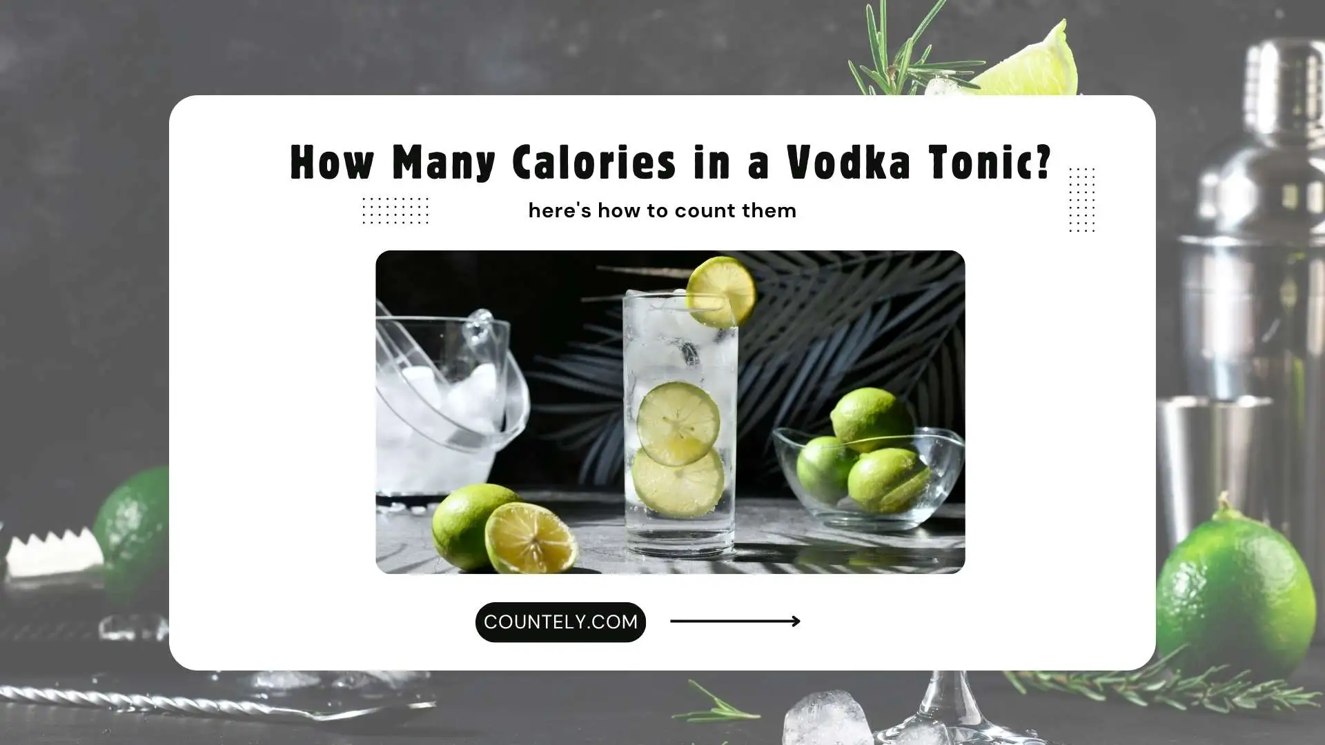 🥂 How Many Calories in a Vodka Tonic? | Everything You Should Know Before You Sip